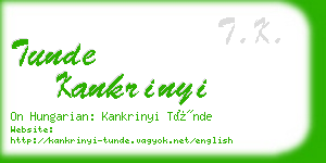 tunde kankrinyi business card